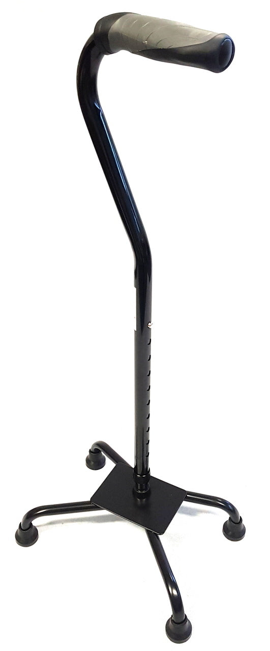Small Base Quad Cane with TPR Handgrip - RCN0103
