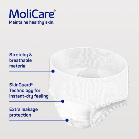 Molicare Premium Mobile 10 Drops Medium Waist 80 120cm Unisex 2574ml