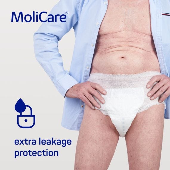 Molicare Premium Mobile 10 Drops Medium Waist 80 120cm Unisex 2574ml