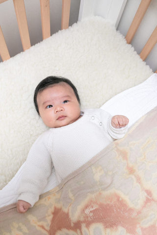 Lambswool Cot Mattress Topper for Babies