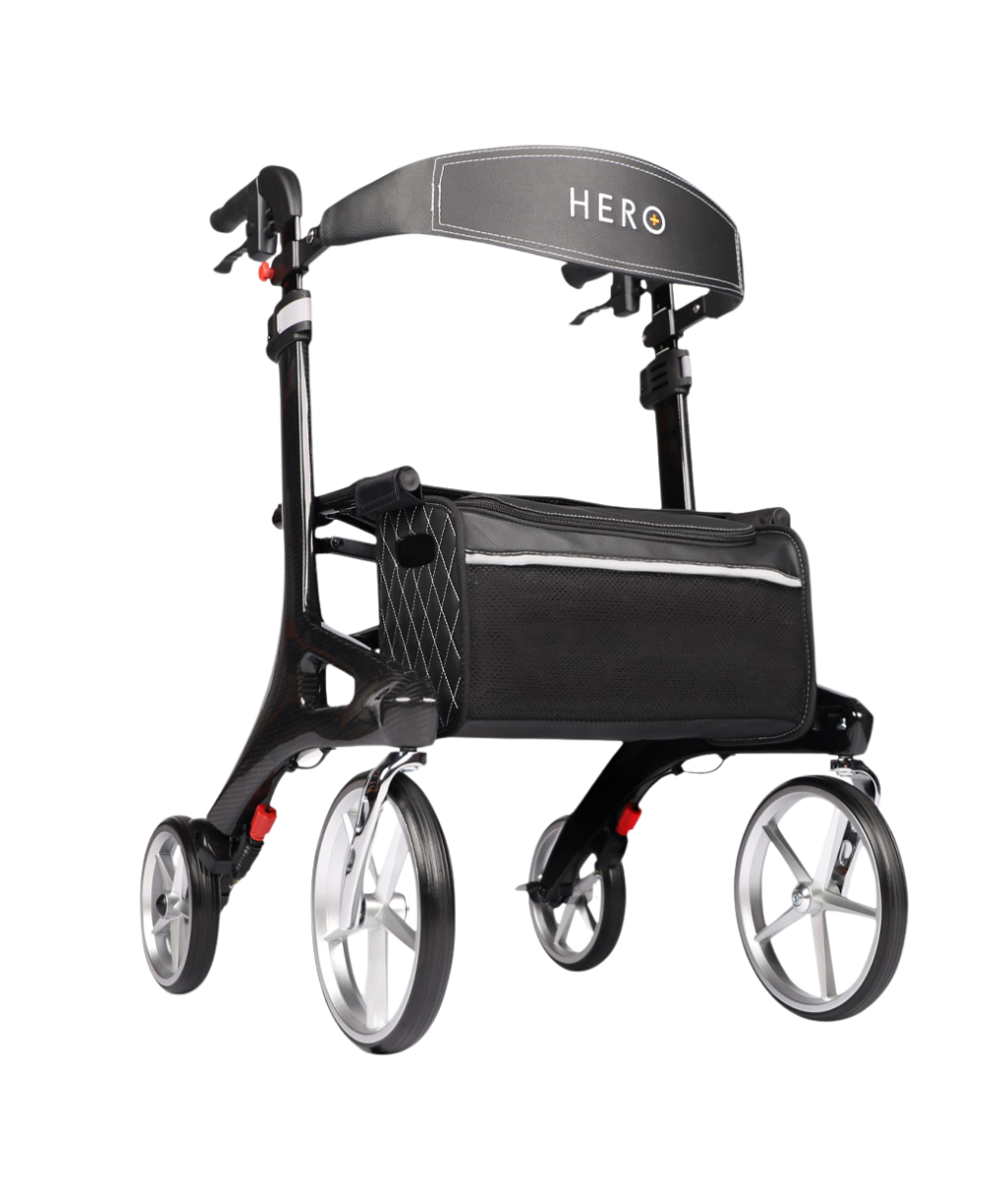 Hero Medical Outdoor Lite Seat Walker (Carbon Fibre)
