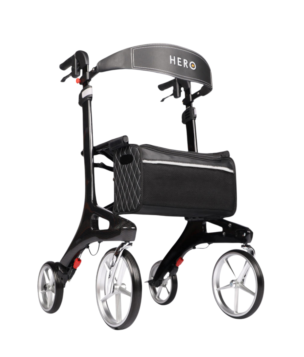 Hero Medical Outdoor Lite Seat Walker (Carbon Fibre)