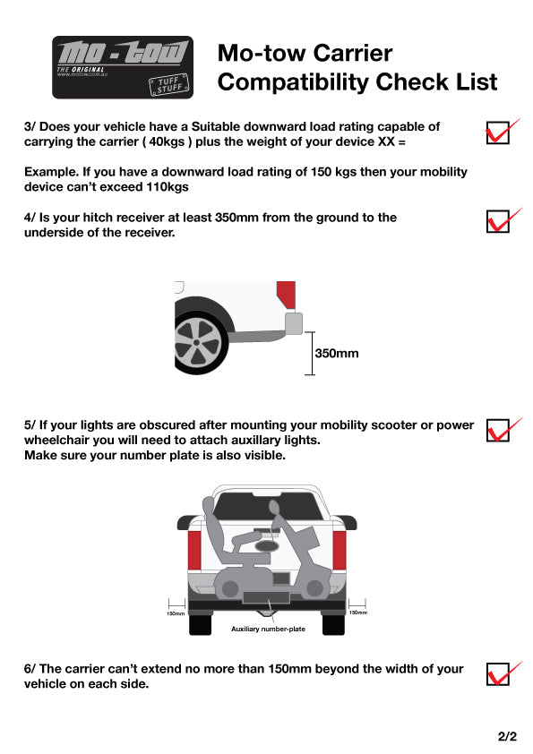 118Cm X 71Cm Mobility Scooter Wheelchair Carrier Atv Ramp Trailer