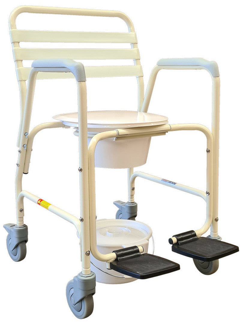 RCM0709 SEMI - DETACHABLE MOBILE SHOWER CHAIR COMMODE