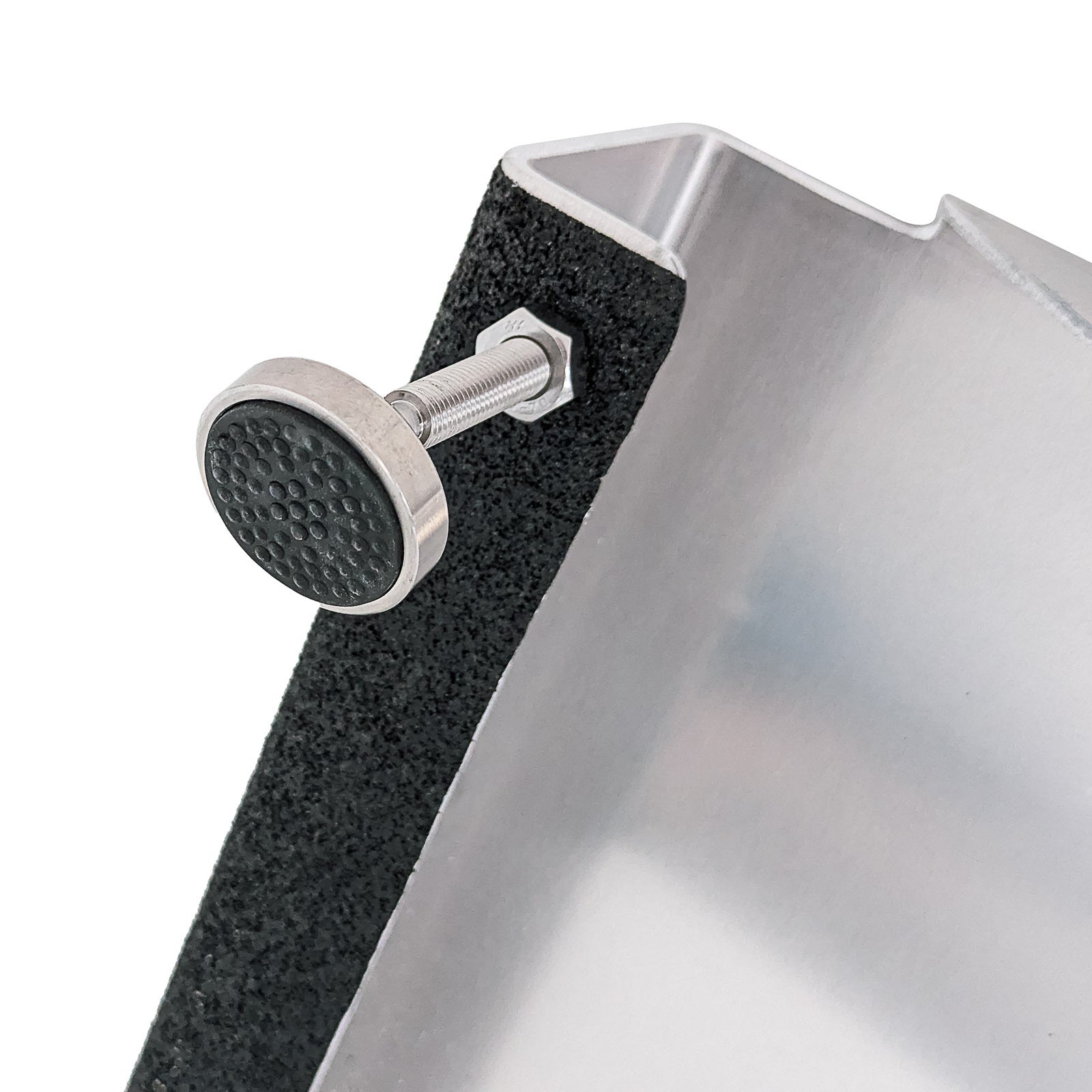 Ramptec Aluminium Adjustable Threshold Ramp 76Cm X 76Cm 272Kg Capacity - With Grit Tape