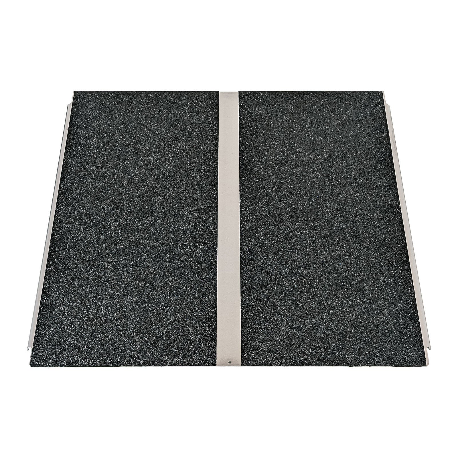 Ramptec Aluminium Adjustable Threshold Ramp 76Cm X 76Cm 272Kg Capacity - With Grit Tape