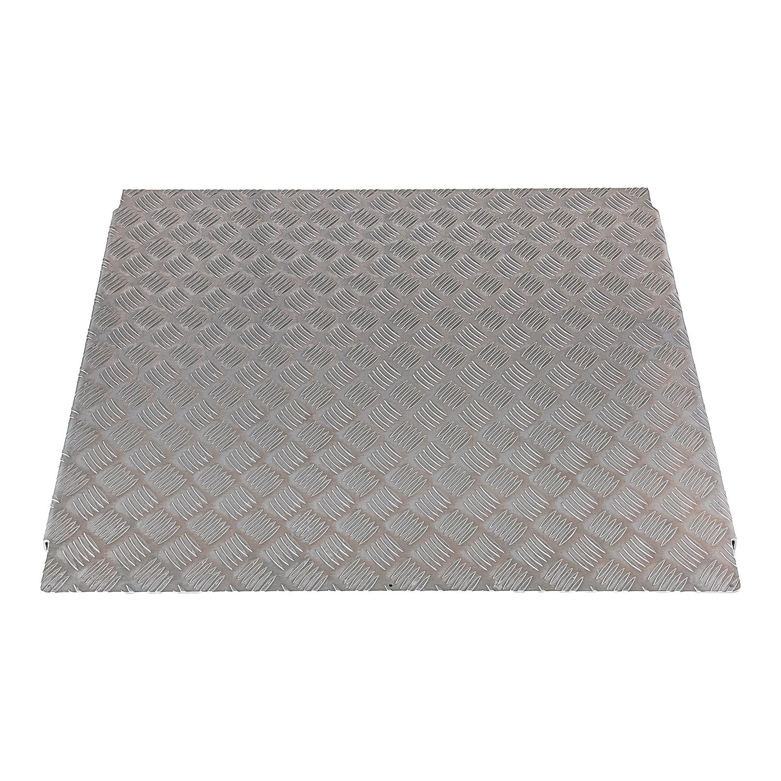 Ramptec Aluminium Adjustable Threshold Ramp 90Cm X 90Cm 272Kg Capacity - Checker Plate