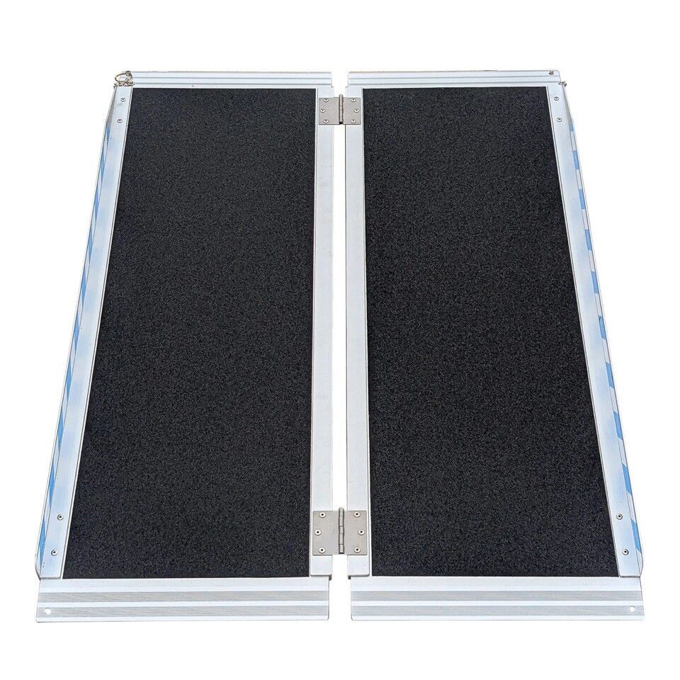 Ramptec 5 Foot Aluminium Wheelchair / Scooter Ramp Portable 86cm Wide with Grit Tape