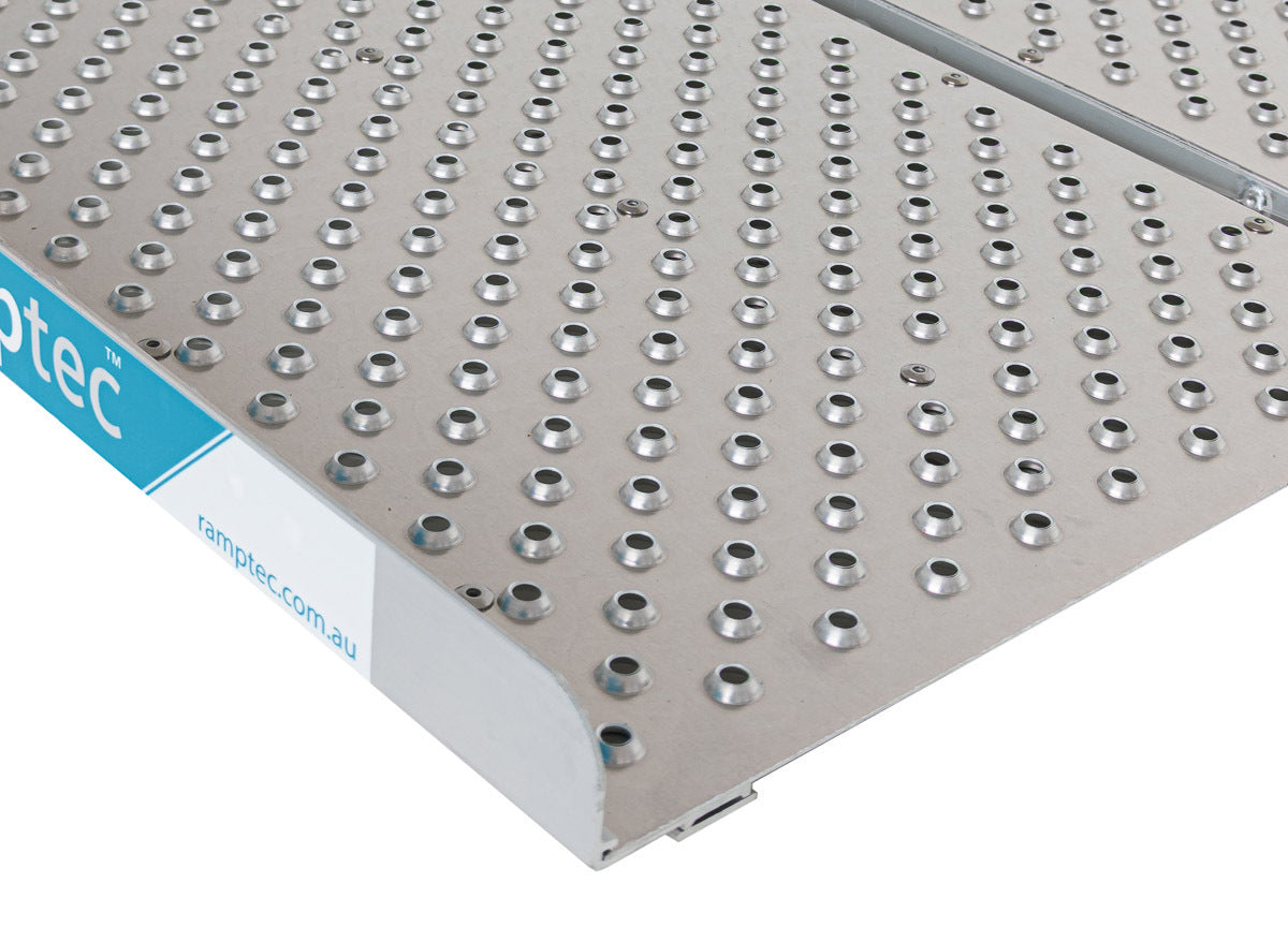 Ramptec 4 Foot Aluminium Wheelchair / Scooter Ramp Portable - Punch Plate