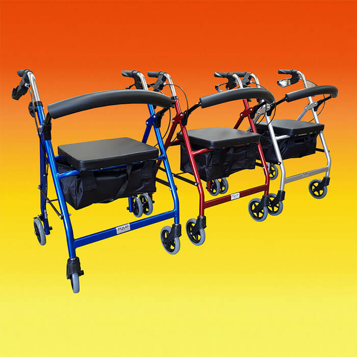 PQUIP 6" Wheel Aluminium Rollator