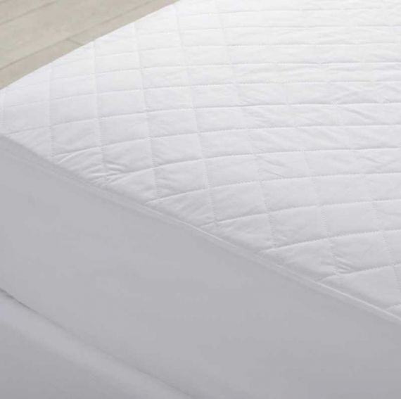 Protect A Bed Cotton Quilted Double 138x188cm 1800ml Waterproof White