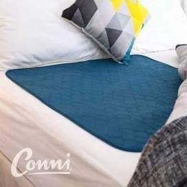 CONNI Mate Large Bed Pad Sheet 85x95cm Waterproof Blue 18380220 by Conni