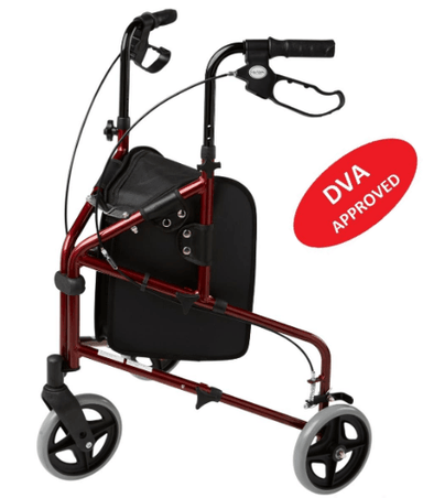 ALPHA 317 ROLLATOR Red 57007 by Quintro Health Care