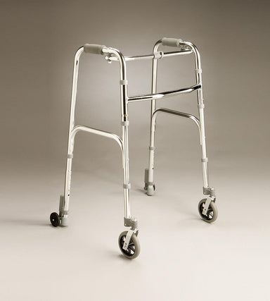Care Quip - Lightweight Walking Frame with Front Swivel and Rear Wheels (Kit) by Care Quip