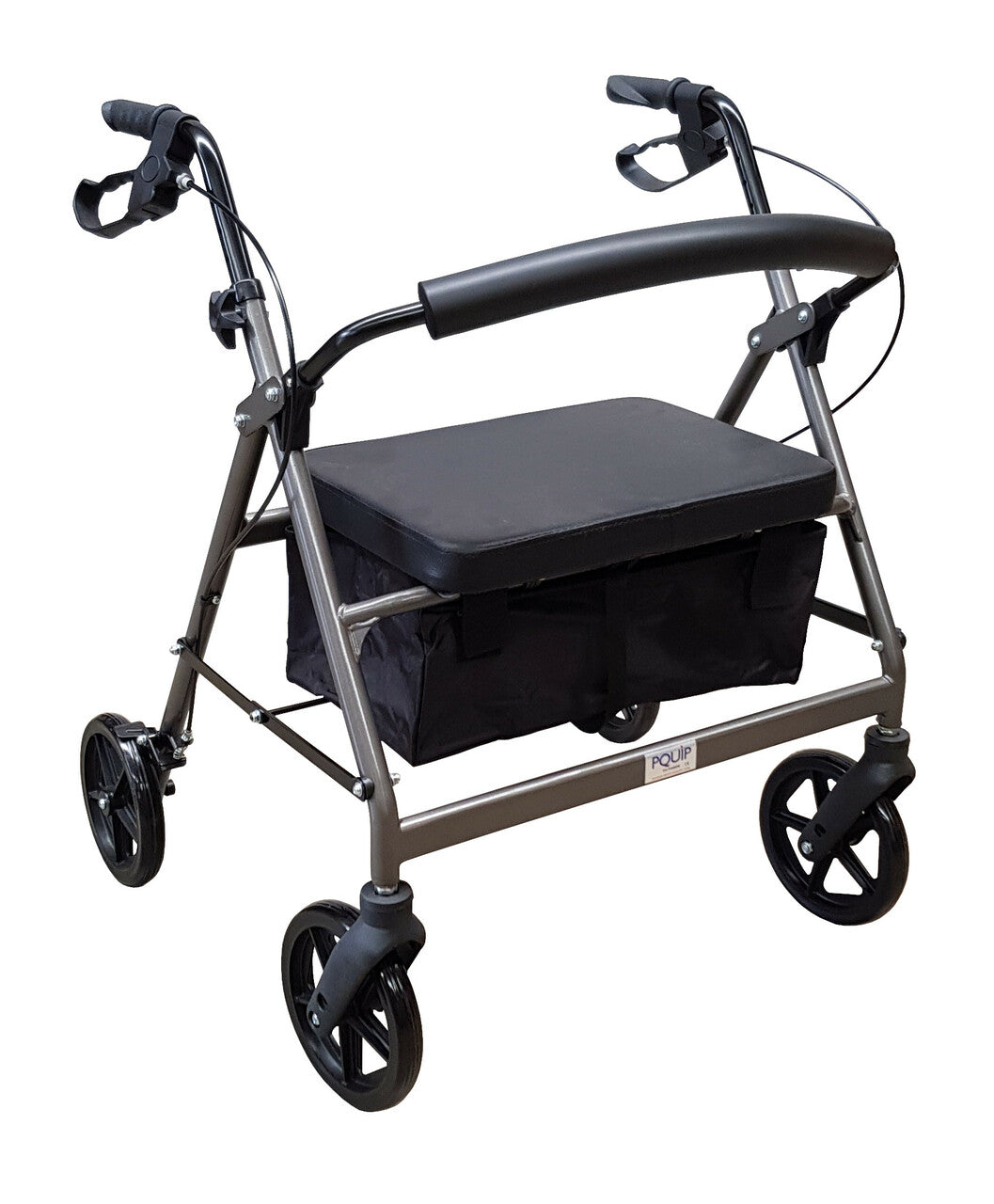 180kg Heavy Duty Extra Wide 8” Wheel Steel Rollator