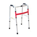 PQUIP Folding 1 Button Walking Frame  red colour