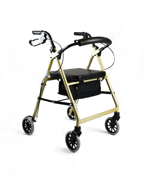 Hero Medical 4-Wheeled Mobility Walker – Walking Frame with Rollator