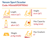 Venom Sport Scooter with 20AH Batteries MS009SPORTRDAU by Drive