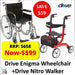 Package - Drive Enigma Lightweight Wheelchair + Nitro Walker LAWC001AU + RTL10266AU by Drive