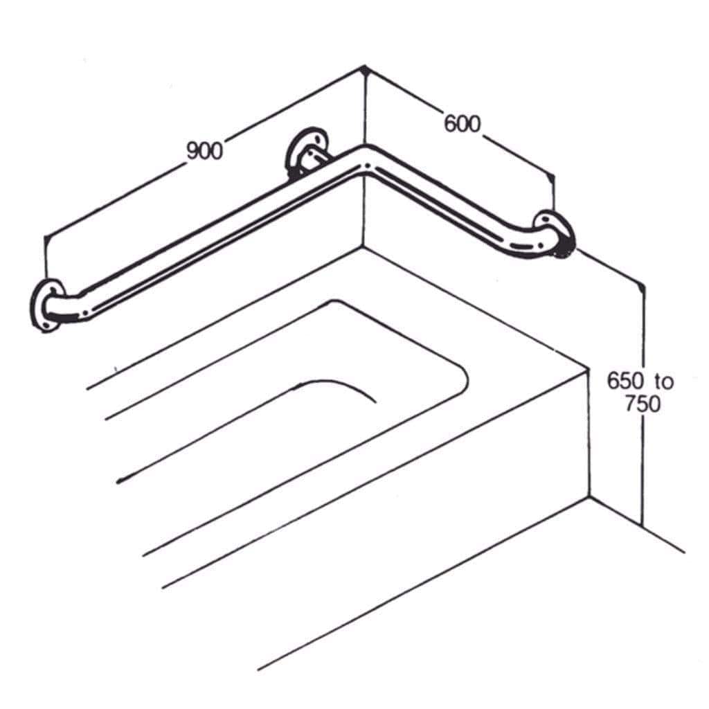 Care Quip - Bath/Shower Rail AC0670 by Care Quip