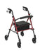 Drive - Adjustable Seat Height Walker / Rollator by Drive