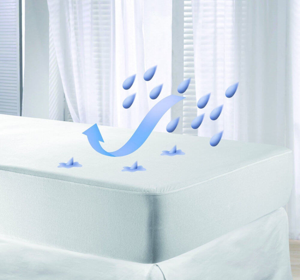 Kylie Bed Fitted Mattress Protector: Available in Single, Double, Queen & King Single