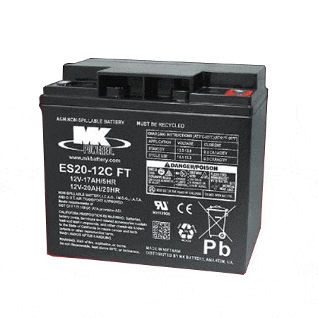 12v 12AH Battery - Scooter Battery ES12-12AU by Drive