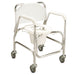 Mobile shower commode care quip
