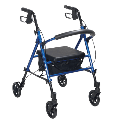Drive - Adjustable Seat Height Walker / Rollator Vivid Blue R8BLHAAU by Drive