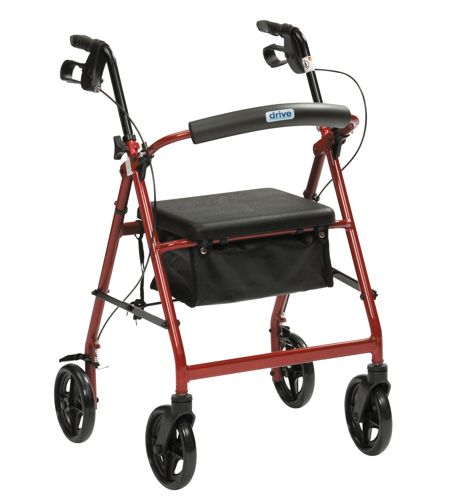 Drive - Lightweight Rollator R8 Red R8RD-59AU by Drive