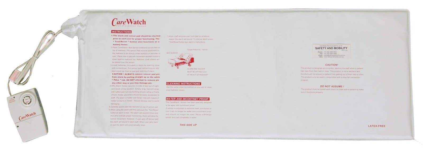 CareWatch Bed Alarm and Sensor Pad SMCWB2 by SAFETY & MOB