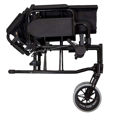 Lightweight Transit Wheelchair Black Frame SMW120 by SAFETY & MOB